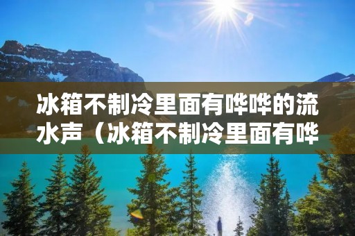 冰箱不制冷里面有哗哗的流水声（冰箱不制冷里面有哗哗的流水声怎么办）