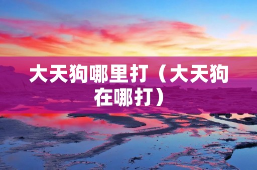 大天狗哪里打(大天狗在哪打) 大天狗哪里打(大天狗在哪打)