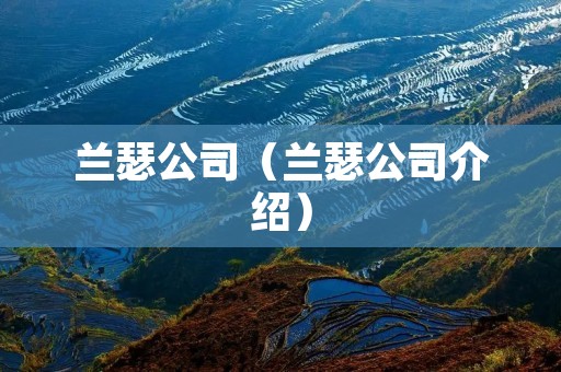 兰瑟公司(兰瑟公司介绍) 兰瑟公司(兰瑟公司介绍)