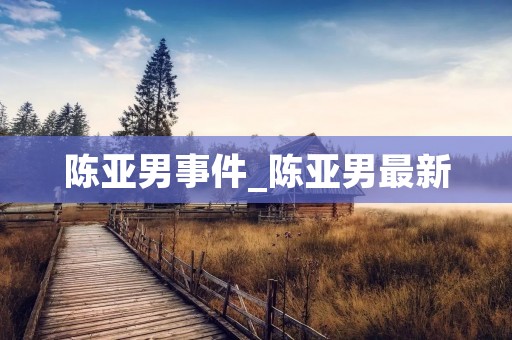 陈亚男事件_陈亚男最新