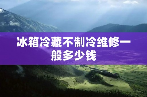 冰箱冷藏不制冷维修一般多少钱
