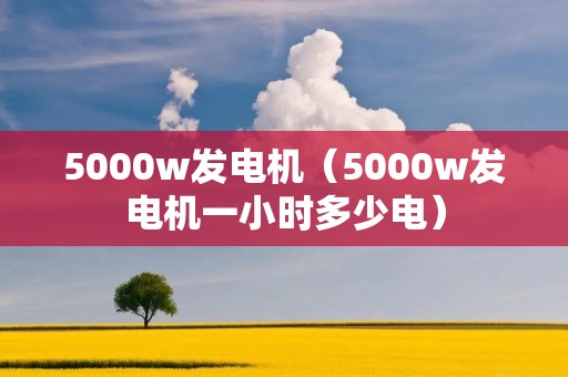 5000w发电机(5000w发电机一小时多少电) 5000w发电机(5000w发电机一小时多少电)