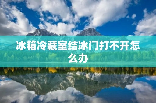 冰箱冷藏室结冰门打不开怎么办