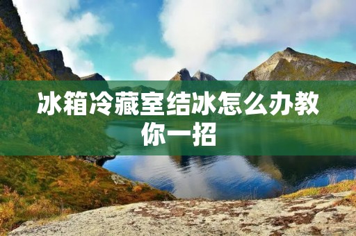 冰箱冷藏室结冰怎么办教你一招