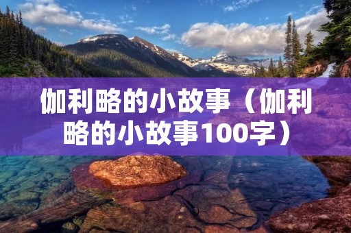 伽利略的小故事（伽利略的小故事100字）