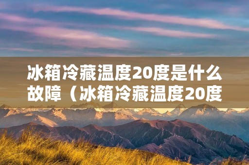 冰箱冷藏温度20度是什么故障（冰箱冷藏温度20度是什么故障原因）