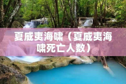 夏威夷海啸（夏威夷海啸死亡人数）