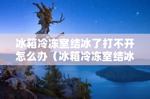 冰箱冷冻室结冰了打不开怎么办(冰箱冷冻室结冰打不开怎么办 - 搜狗问问)