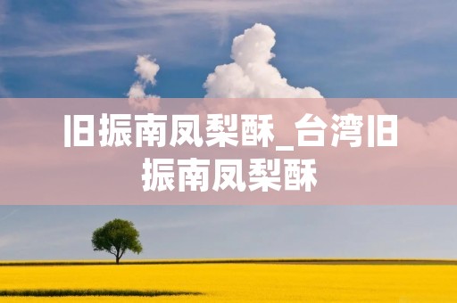 旧振南凤梨酥_台湾旧振南凤梨酥