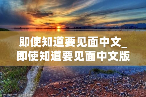 即使知道要见面中文_即使知道要见面中文版原唱 即使知道要见面中文_即使知道要见面中文版原唱
