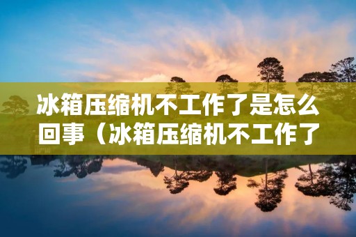 冰箱压缩机不工作了是怎么回事（冰箱压缩机不工作了是怎么回事的维修视并）