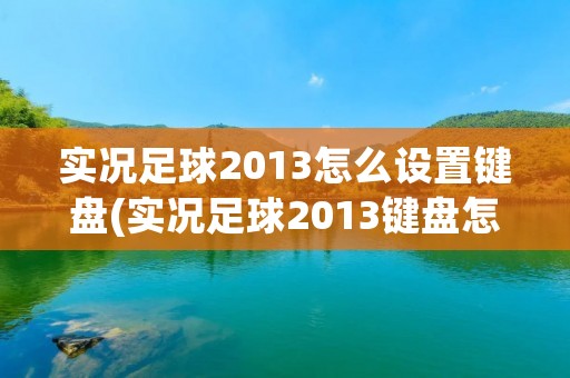 实况足球2013怎么设置键盘(实况足球2013键盘怎么做假动作)