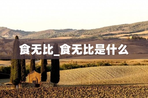 食无比_食无比是什么