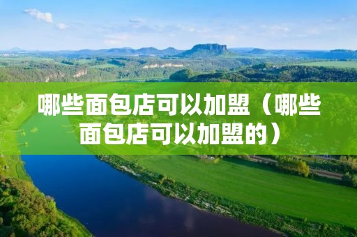 哪些面包店可以加盟（哪些面包店可以加盟的）