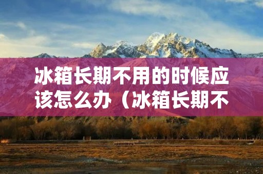 冰箱长期不用的时候应该怎么办（冰箱长期不用的时候应该怎么办呢）