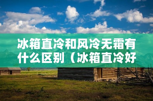 冰箱直冷和风冷无霜有什么区别（冰箱直冷好还是风冷好）
