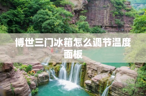 博世三门冰箱怎么调节温度面板