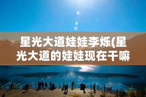 星光大道娃娃李烁(星光大道的娃娃现在干嘛呢) 星光大道娃娃李烁(星光大道的娃娃现在干嘛呢)
