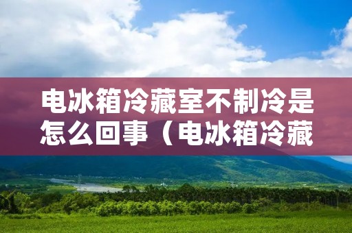 电冰箱冷藏室不制冷是怎么回事（电冰箱冷藏室不制冷是怎么回事视频教学）