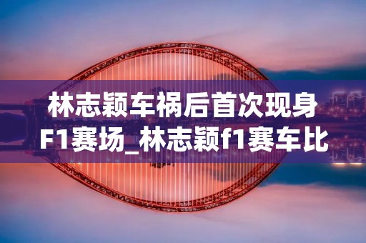 林志颖车祸后首次现身F1赛场_林志颖f1赛车比赛视频