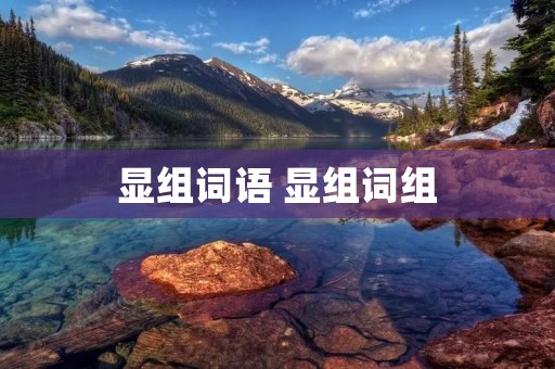 显组词语 显组词组