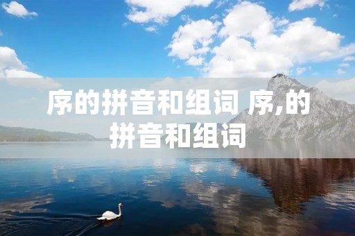 序的拼音和组词 序,的拼音和组词