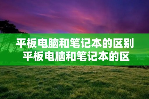 平板电脑和笔记本的区别 平板电脑和笔记本的区别到底哪个好详解