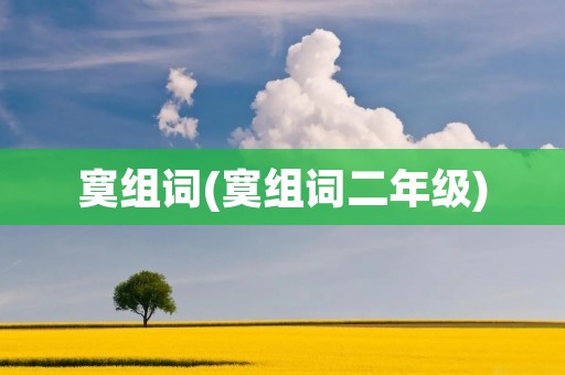 寞组词(寞组词二年级)