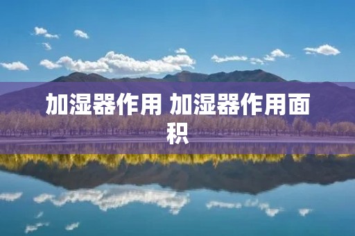 加湿器作用 加湿器作用面积