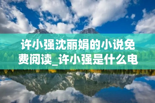许小强沈丽娟的小说免费阅读_许小强是什么电视剧