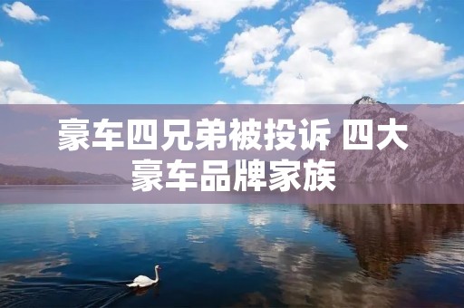 豪车四兄弟被投诉 四大豪车品牌家族