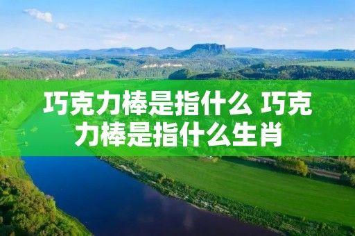 巧克力棒是指什么 巧克力棒是指什么生肖