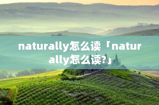 naturally怎么读「naturally怎么读?」