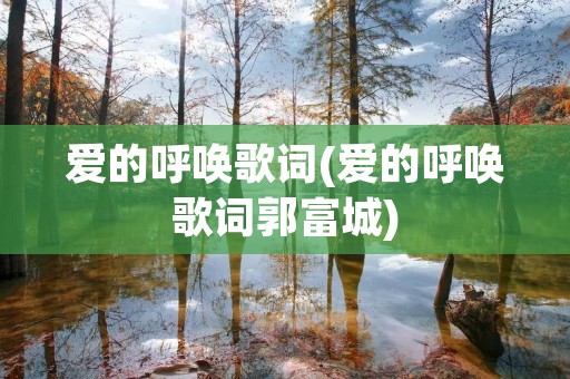 爱的呼唤歌词(爱的呼唤歌词郭富城)