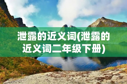 泄露的近义词(泄露的近义词二年级下册)