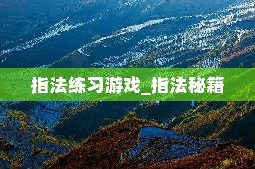 指法练习游戏_指法秘籍