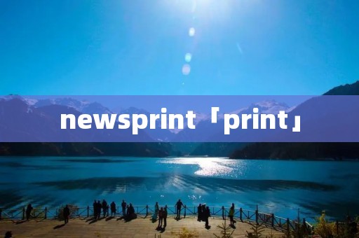 newsprint「print」