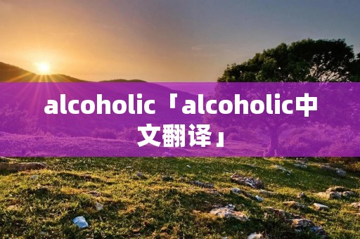 alcoholic「alcoholic中文翻译」