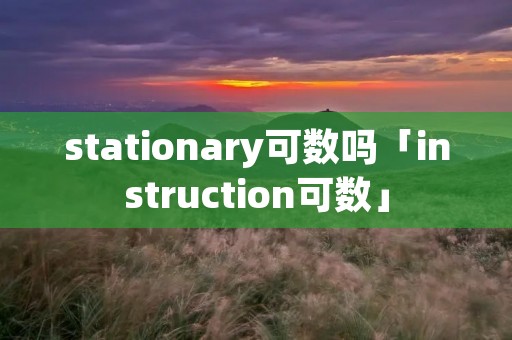 stationary可数吗「instruction可数」