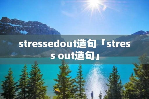 stressedout造句「stress out造句」