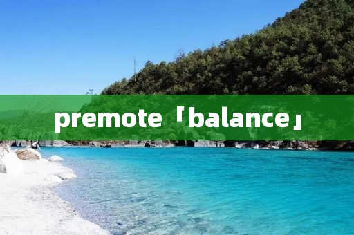 premote「balance」