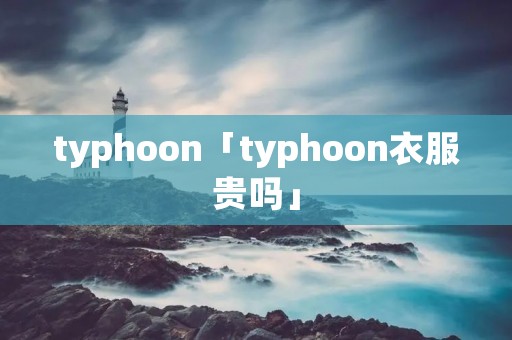 typhoon「typhoon衣服贵吗」