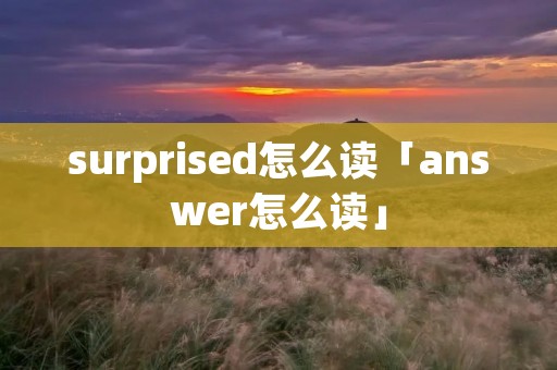 surprised怎么读「answer怎么读」