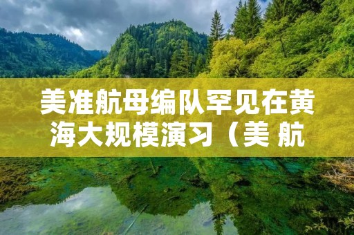 美准航母编队罕见在黄海大规模演习（美 航母编队）
