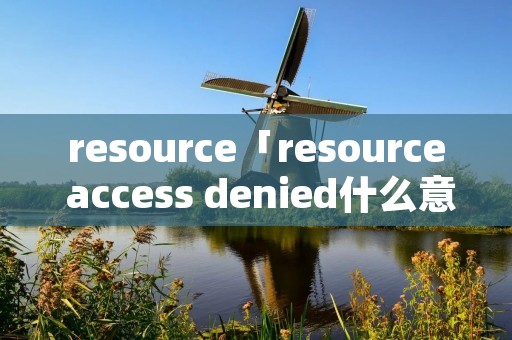 resource「resource access denied什么意思」