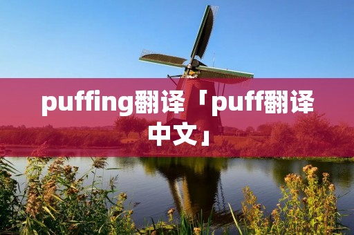 puffing翻译「puff翻译中文」