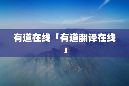 有道在线「有道翻译在线」