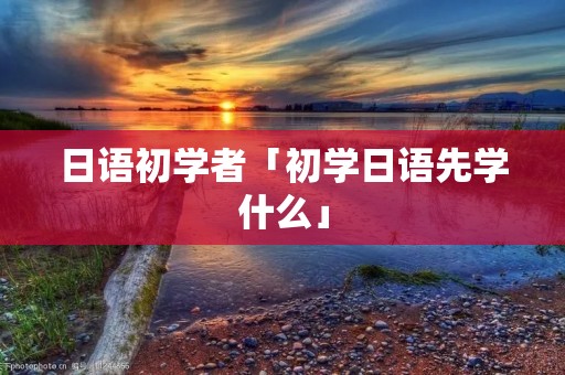 日语初学者「初学日语先学什么」