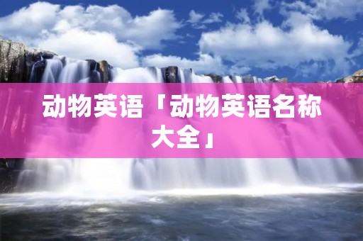动物英语「动物英语名称大全」