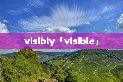 visibly「visible」
